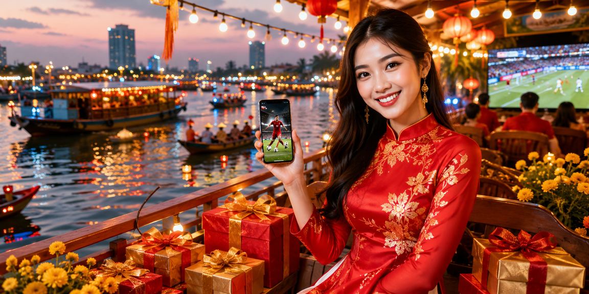 Người dùng tại vùng đồng bằng Mekong theo dõi cá cược thể thao trực tuyến bên bờ biển